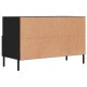 Fekete szerelt fa tv-szekrény 80 x 36 x 50 cm Fekete szerelt fa tv-szekrény 80 x 36 x 50 cm