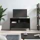 Fekete szerelt fa tv-szekrény 80 x 36 x 50 cm Fekete szerelt fa tv-szekrény 80 x 36 x 50 cm