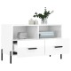 Fehér magasfényű szerelt fa tv-szekrény 80x36x50 cm Fehér magasfényű szerelt fa tv-szekrény 80x36x50 cm