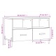 Betonszürke szerelt fa tv-szekrény 80 x 36 x 50 cm Betonszürke szerelt fa tv-szekrény 80 x 36 x 50 cm