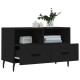 Fekete szerelt fa tv-szekrény 80 x 36 x 50 cm Fekete szerelt fa tv-szekrény 80 x 36 x 50 cm