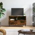 Füstös tölgyszínű szerelt fa tv-szekrény 80 x 36 x 50 cm