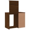 Világosbarna tölgy fésülködőasztal led-lámpákkal 90x42x132,5 cm