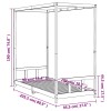 Fehér tömör fenyőfa gyerekágykeret 90 x 200 cm
