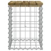 Impregnált fenyőfa gabion kerti pad 33 x 31 x 42 cm