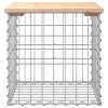 Tömör fenyőfa gabion kerti pad 43x44x42 cm