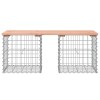 Tömör duglászfenyő gabion kerti pad 103x44x42 cm