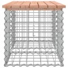 Tömör duglászfenyő gabion kerti pad 103x44x42 cm