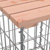 Tömör duglászfenyő gabion kerti pad 103x44x42 cm