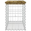 Tömör impergnált fenyőfa gabion kerti pad 63 x 31,5 x 42 cm