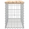 Tömör fenyőfa gabion kerti pad 83x31,5x42 cm