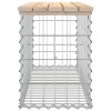 Tömör fenyőfa gabion kerti pad 103x31,5x42 cm