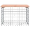 Tömör duglászfenyő gabion kerti pad 63x44x42 cm