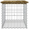 Impregnált fenyőfa gabion kerti pad 63 x 44 x 42 cm