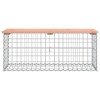 Tömör duglászfenyő gabion kerti pad 103x44x42 cm