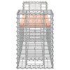 Tömör duglászfenyő gabion kerti pad 183x41x60,5 cm