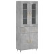 Betonszürke szerelt fa magasszekrény 69,5 x 34 x 180 cm Betonszürke szerelt fa magasszekrény 69,5 x 34 x 180 cm