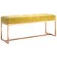 Mustársárga bársony pad 110 x 36 x 45 cm Mustársárga bársony pad 110 x 36 x 45 cm
