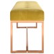 Mustársárga bársony pad 110 x 36 x 45 cm Mustársárga bársony pad 110 x 36 x 45 cm