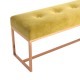 Mustársárga bársony pad 110 x 36 x 45 cm Mustársárga bársony pad 110 x 36 x 45 cm