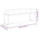 Mustársárga bársony pad 110 x 36 x 45 cm Mustársárga bársony pad 110 x 36 x 45 cm