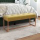 Mustársárga bársony pad 110 x 36 x 45 cm Mustársárga bársony pad 110 x 36 x 45 cm