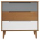 Barna tömör fenyőfa fiókos szekrény 80 x 40 x 80 cm Barna tömör fenyőfa fiókos szekrény 80 x 40 x 80 cm