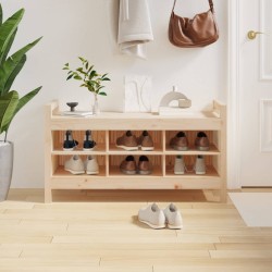 Tömör fenyőfa előszoba pad 110 x 40 x 60 cm