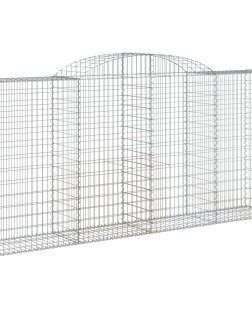 11 db íves horganyzott vas gabion kosár 300x50x140/160 cm