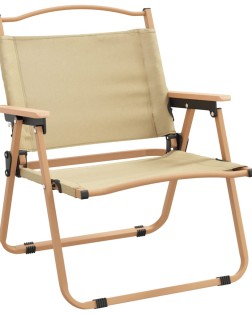 2 db bézs oxford szövet camping szék 54 x 43 x 59 cm