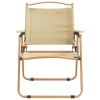 2 db bézs oxford szövet camping szék 54 x 55 x 78 cm