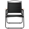 2 db fekete oxford szövet camping szék 54 x 55 x 78 cm
