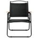 2 db fekete oxford szövet camping szék 54 x 55 x 78 cm