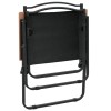 2 db fekete oxford szövet camping szék 54 x 55 x 78 cm