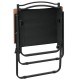 2 db fekete oxford szövet camping szék 54 x 55 x 78 cm