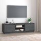 Szürke tömör fenyőfa tv-szekrény 140 x 35 x 40 cm Szürke tömör fenyőfa tv-szekrény 140 x 35 x 40 cm