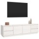 Fehér tömör fenyőfa tv-szekrény 176 x 37 x 47,5 cm Fehér tömör fenyőfa tv-szekrény 176 x 37 x 47,5 cm