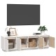 Fehér tömör fenyőfa tv-szekrény 156 x 37 x 45 cm Fehér tömör fenyőfa tv-szekrény 156 x 37 x 45 cm