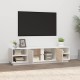 Fehér tömör fenyőfa tv-szekrény 156 x 40 x 40 cm Fehér tömör fenyőfa tv-szekrény 156 x 40 x 40 cm