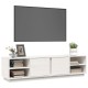 Fehér tömör fenyőfa tv-szekrény 156 x 40 x 40 cm Fehér tömör fenyőfa tv-szekrény 156 x 40 x 40 cm