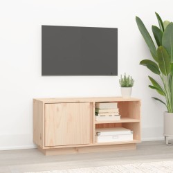 Tömör fenyőfa tv-szekrény 80x35x40,5 cm