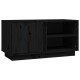 Fekete tömör fenyőfa tv-szekrény 80 x 35 x 40,5 cm Fekete tömör fenyőfa tv-szekrény 80 x 35 x 40,5 cm
