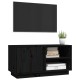 Fekete tömör fenyőfa tv-szekrény 80 x 35 x 40,5 cm Fekete tömör fenyőfa tv-szekrény 80 x 35 x 40,5 cm