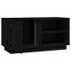 Fekete tömör fenyőfa tv-szekrény 80 x 35 x 40,5 cm Fekete tömör fenyőfa tv-szekrény 80 x 35 x 40,5 cm