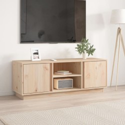 Tömör fenyőfa tv-szekrény 110 x 35 x 40,5 cm