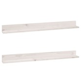 2 db fehér tömör fenyőfa falipolc 110 x 11 x 9 cm 2 db fehér tömör fenyőfa falipolc 110 x 11 x 9 cm