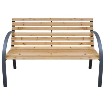 Tömör fenyőfa kerti pad 112 cm