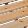 Tömör fenyőfa kerti pad 112 cm