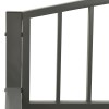 Szürke acél kerti pad 120 cm
