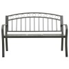 Szürke kerti pad asztallal 120 cm
